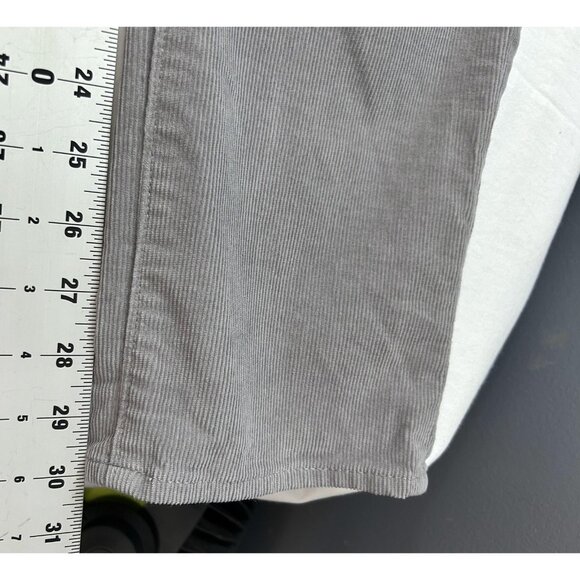 J Crew Pants Mens 31x30 (32X30) Gray Flex Slim Corduroy 5-Pocket Casual Stretch - Picture 12 of 16